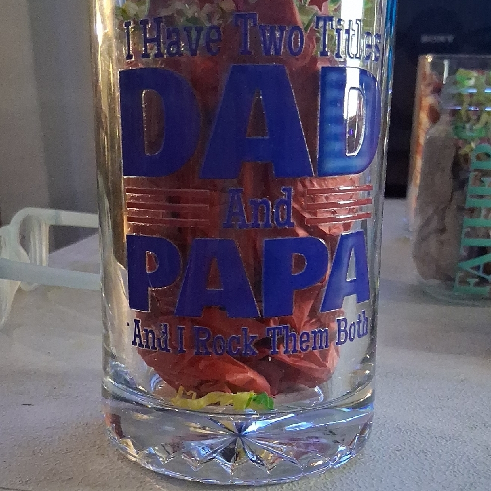 Dad and Papa Glass Mug